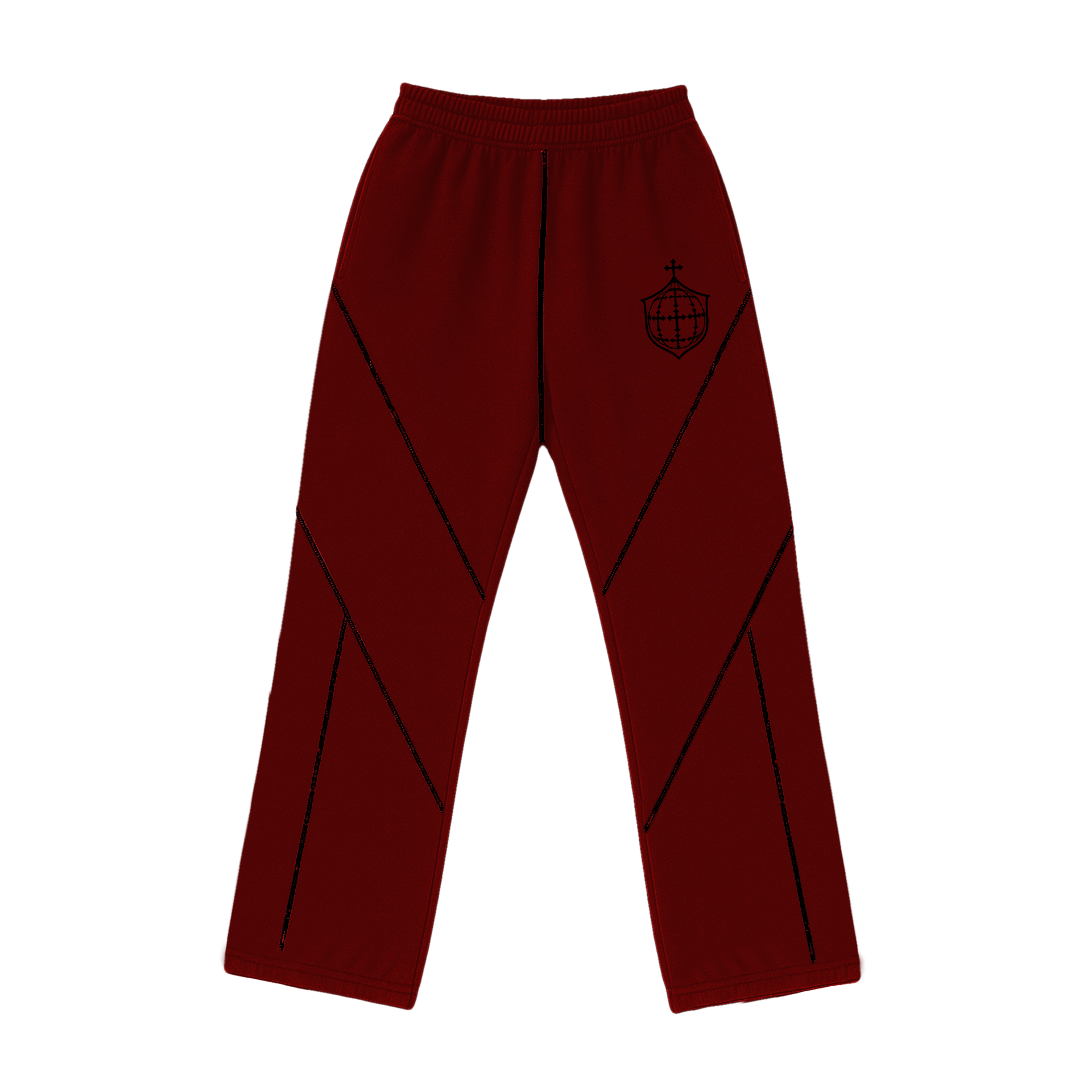 Calça de Moletom EVOM Vinho - Veigh Merch Oficial