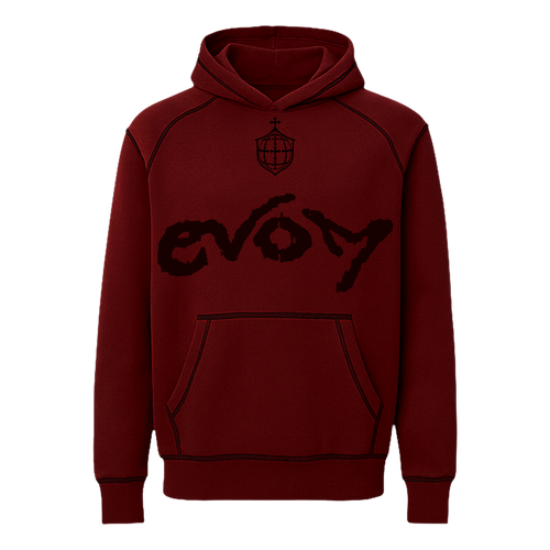 Kit Blusa + Calça Moletom EVOM Vinho - Veigh Merch Oficial